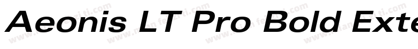 Aeonis LT Pro Bold Extended字体转换